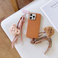 Teddy Bear Phone Strap & Plate | Various Colours