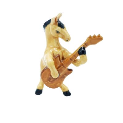 Ceramic Musical Horse | Guitar