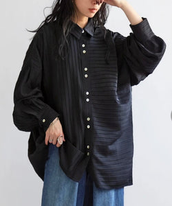 Asymmetrical Pleated Shirt