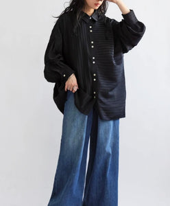 Asymmetrical Pleated Shirt