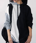 Two Tone Textured Hoodie