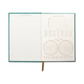 Suede Journal with Pocket | Linear Boxes - Green