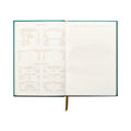 Suede Journal with Pocket | Linear Boxes - Green
