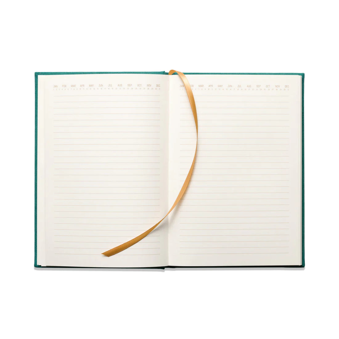 Suede Journal with Pocket | Linear Boxes - Green