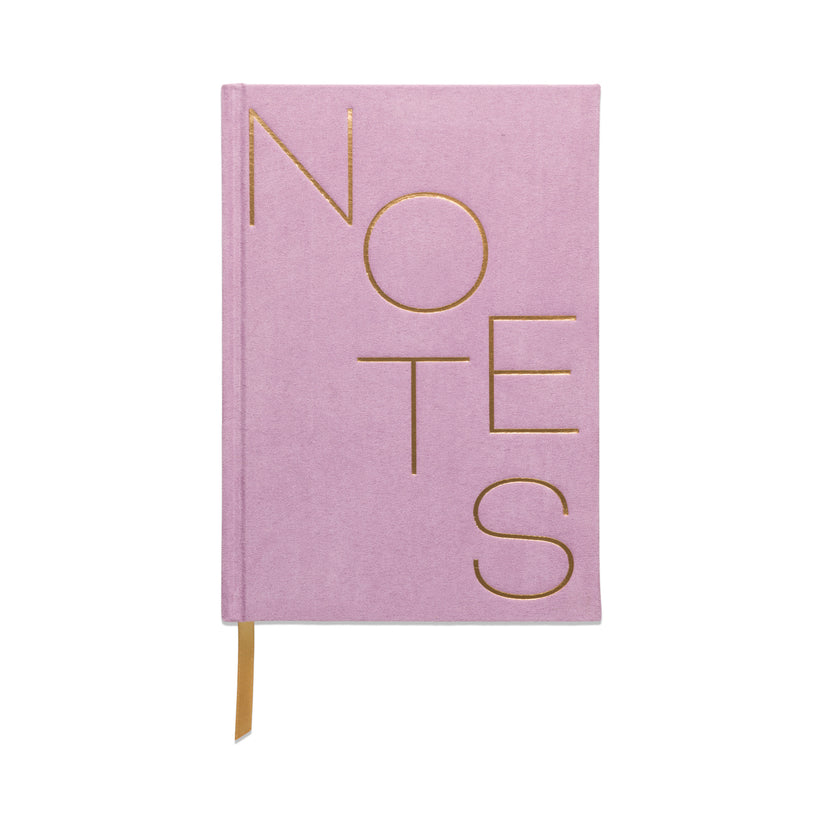 Suede Journal with Pocket | Notes - Lilac