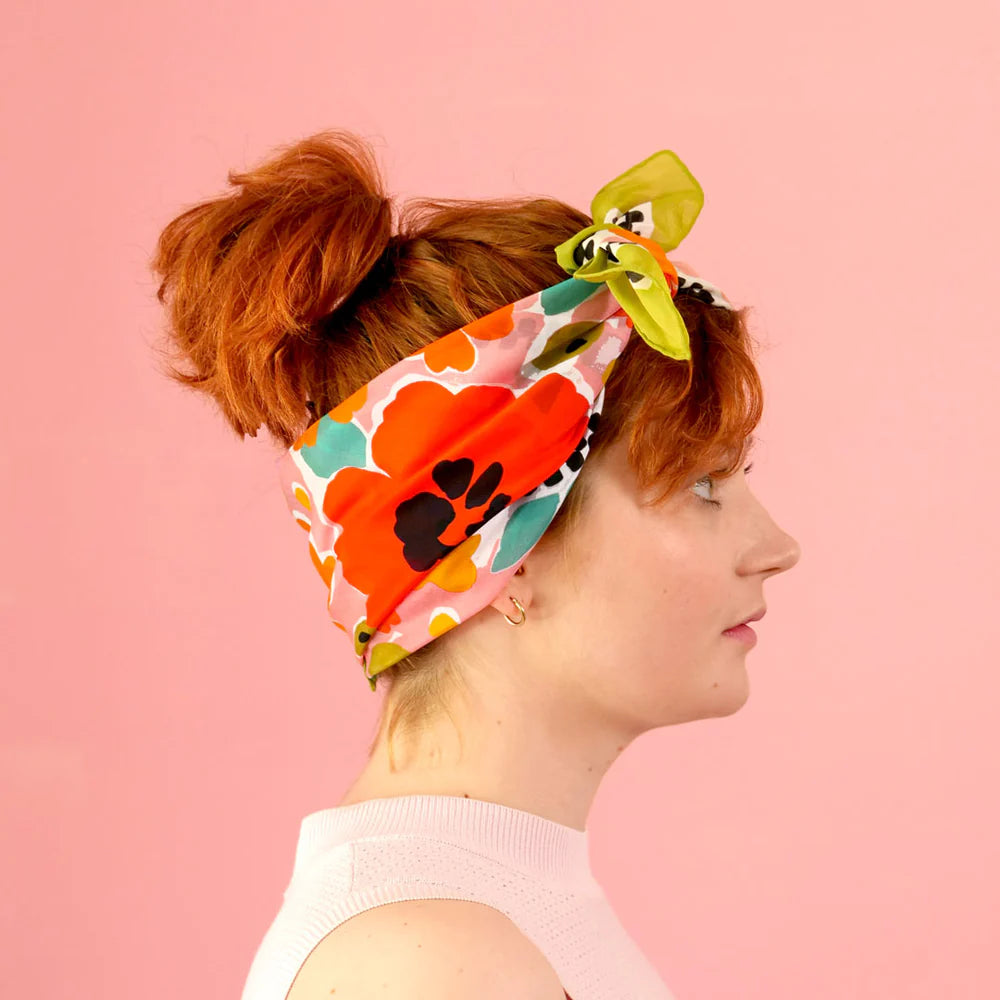 Silk Cotton Scarf | TROPICAL GARDEN