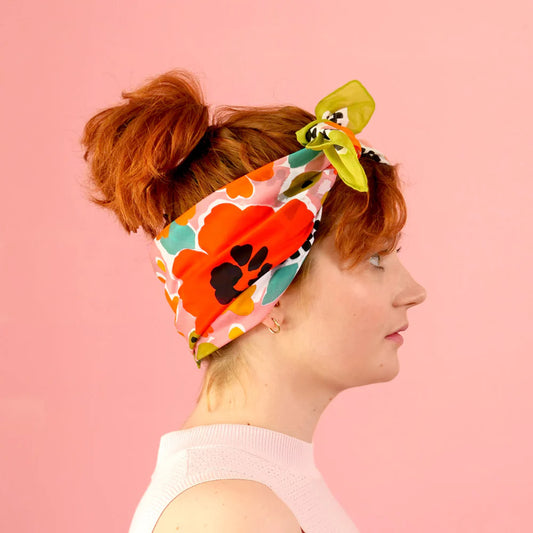 Silk Cotton Scarf | TROPICAL GARDEN