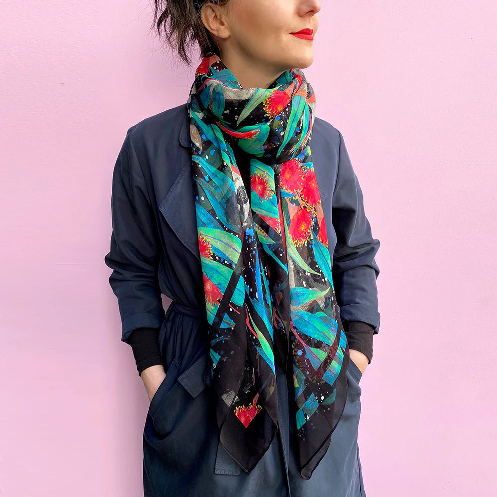 Silk Cotton Scarf | NOCTURNAL