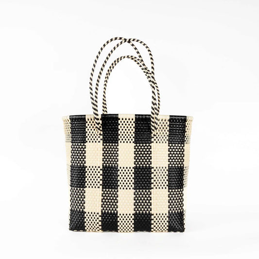 Double Handle Large Basket Bag | Various Colours