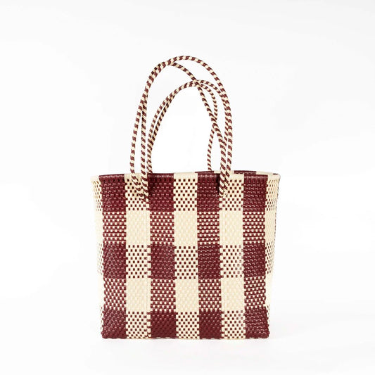 Double Handle Large Basket Bag | Various Colours