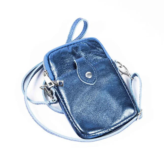 metallic phone pouch | various colours