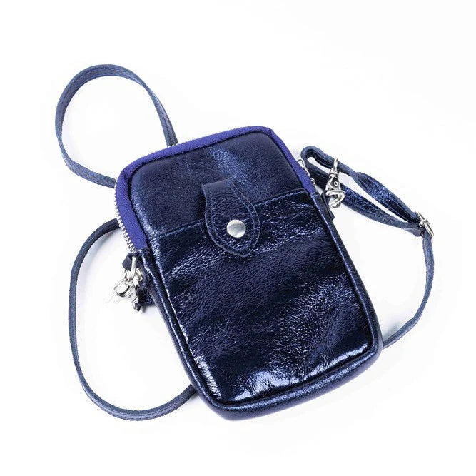 metallic phone pouch | various colours