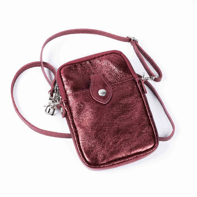 metallic phone pouch | various colours