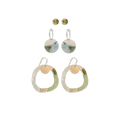 Kiasmin 2 Aura Circle Party Pack Earrings