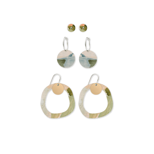 Kiasmin 2 Aura Circle Party Pack Earrings