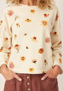 Mina Sweatshirt | Paper Daisy Cream