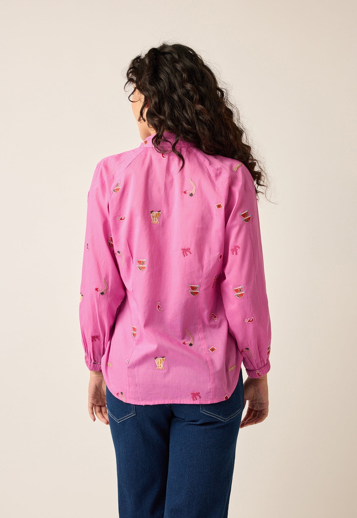 Elena Shirt | Garden Party Pink