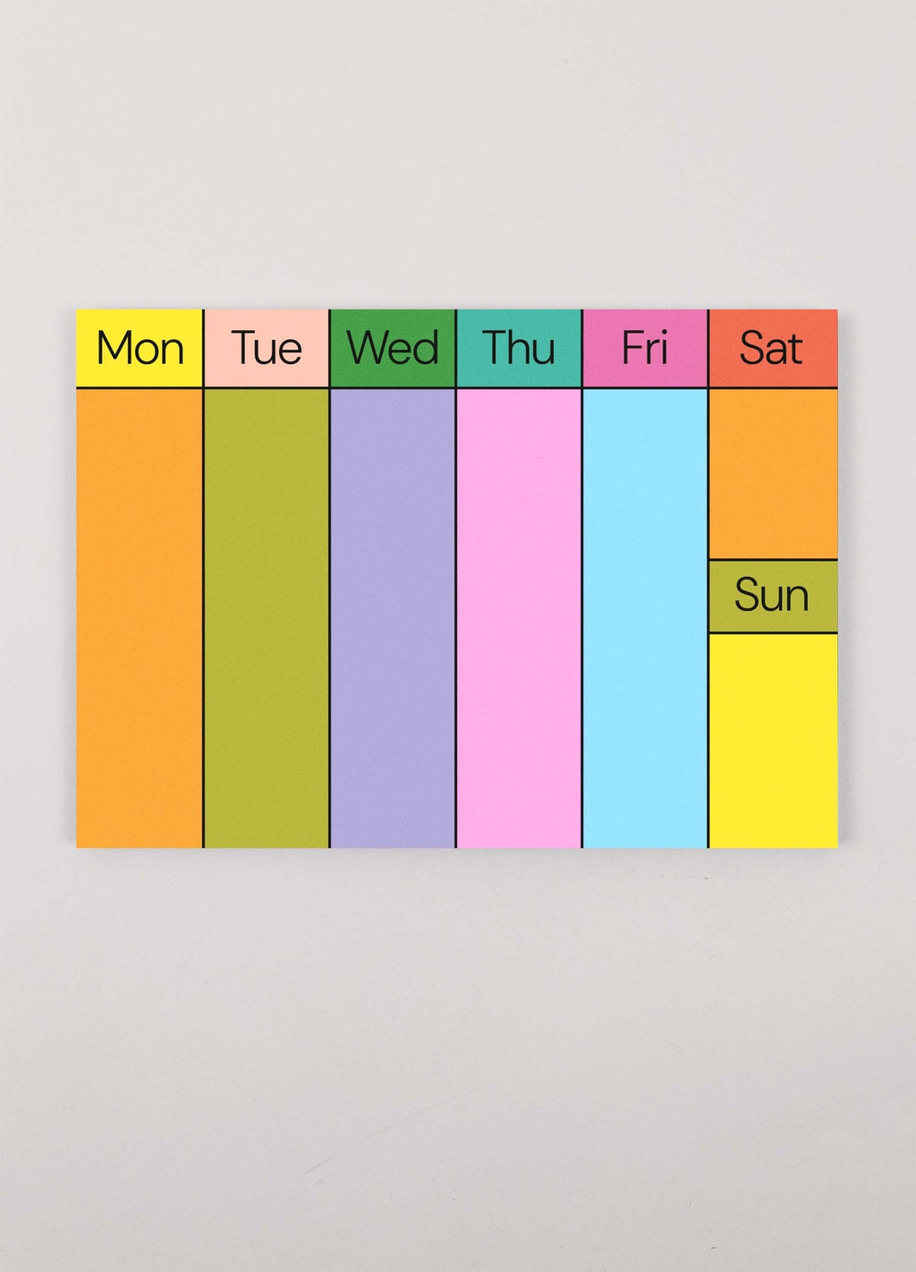 Weekly Planner Notepad | Colour Block