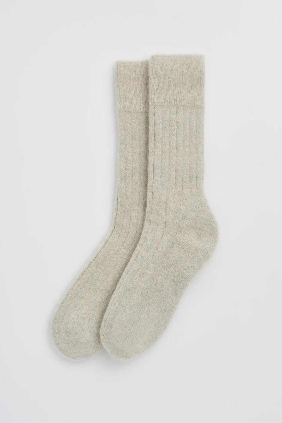 Alpaca Ribbed Bed Socks | Various Colours