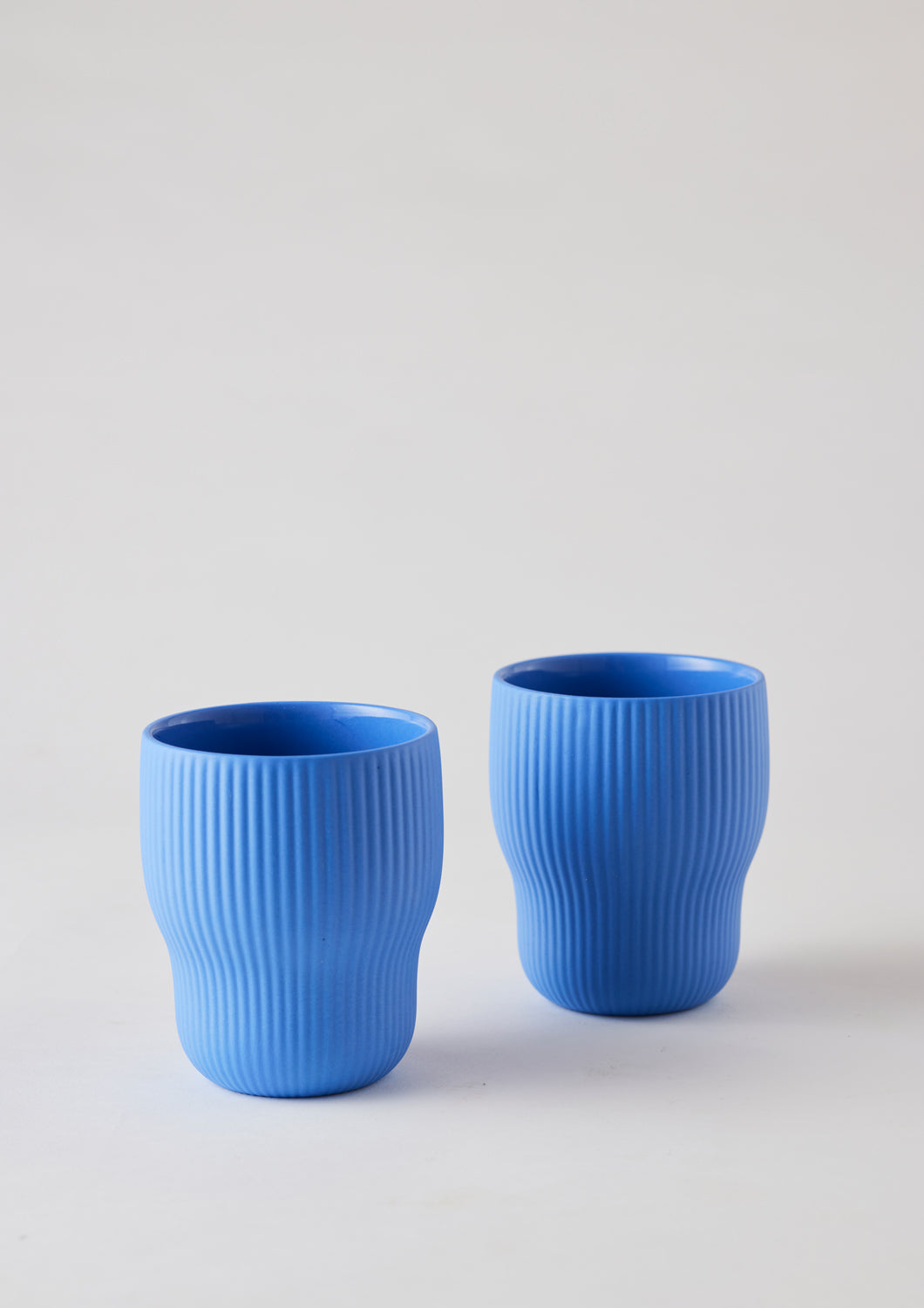 Cobalt Pigment Latte Cups | Set Of Two