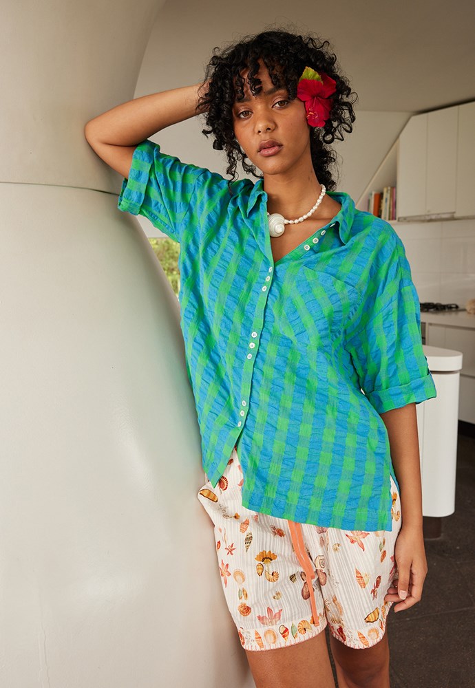 Yaya Shirt | Verdant Check