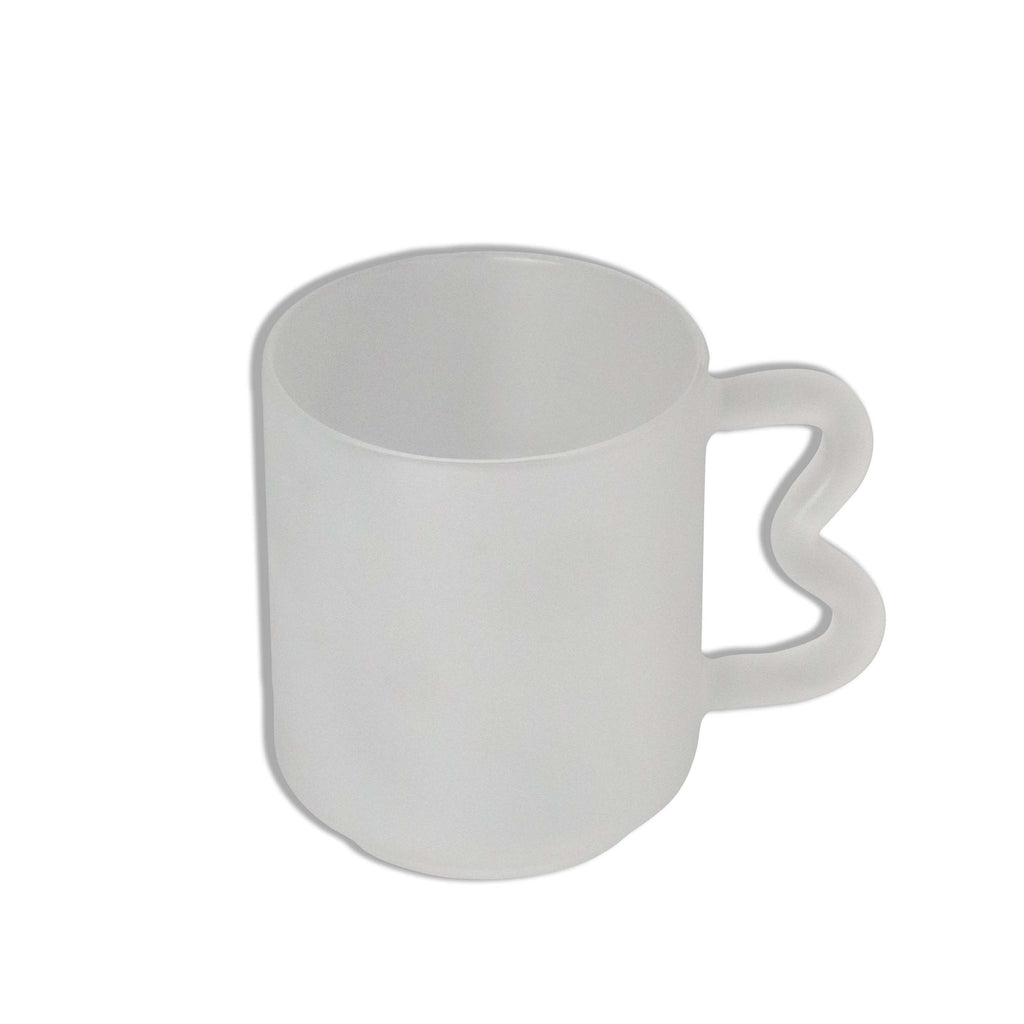Eloise Glass Cup | Frosted White