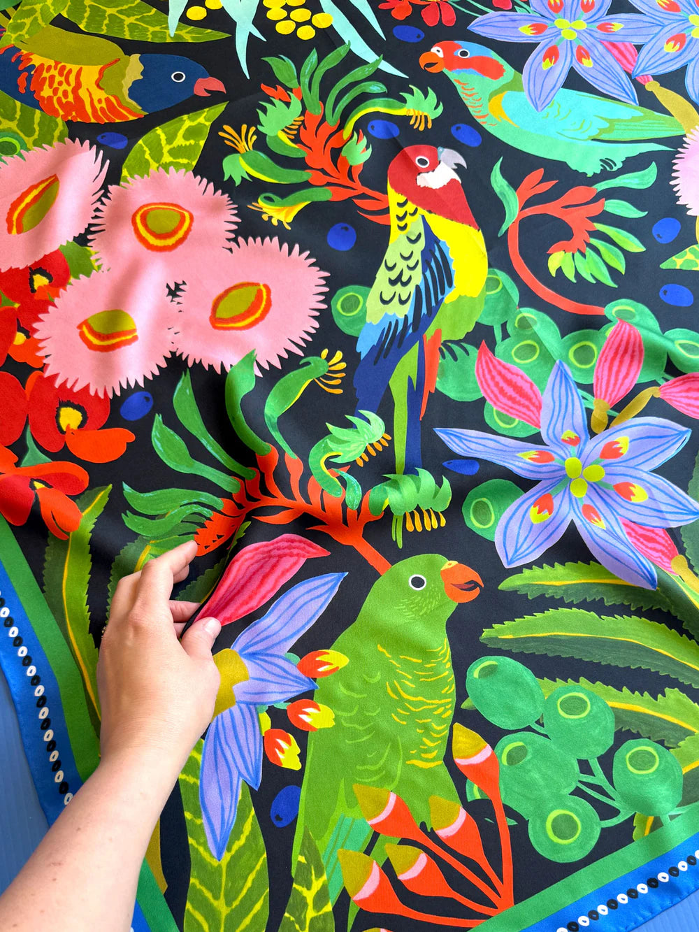 Square Silk Scarf | INTO THE GARDEN