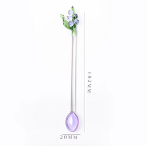 Orchid Glass Spoons | Various Colours