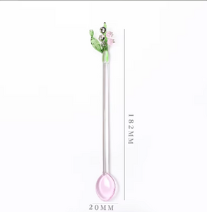 Orchid Glass Spoons | Various Colours