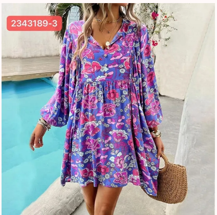 Floral Boho Dress | Various Colours