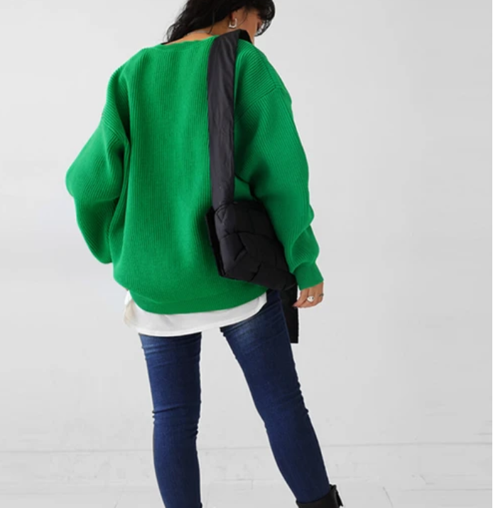 Knit Sweater | Kelly Green