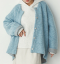 Cosy Knit Collarless Jacket | Various Colours