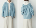Cosy Knit Collarless Jacket | Various Colours