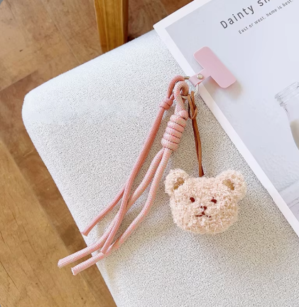 Teddy Bear Phone Strap & Plate | Various Colours