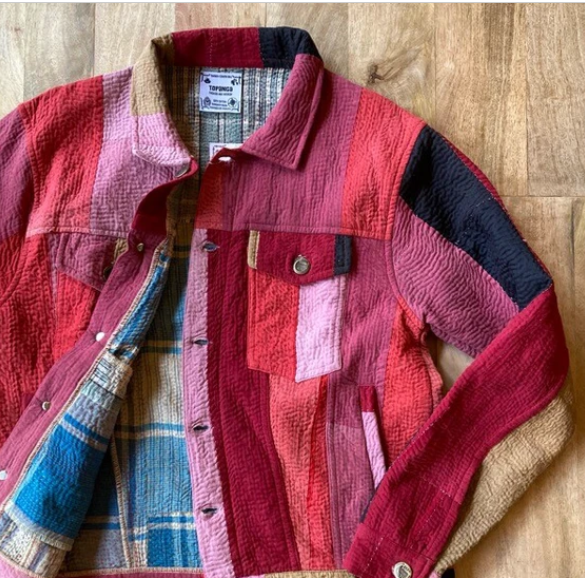 Quilt Patchwork Jacket | Pink