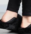 Fur Slip-On Sandals