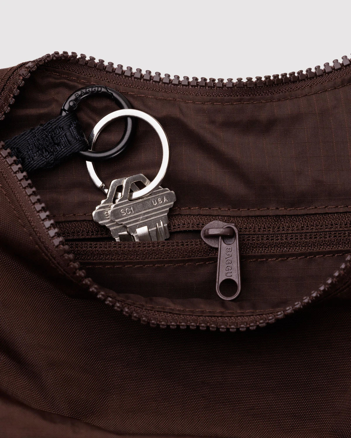 Small Crescent Bag | Coffee