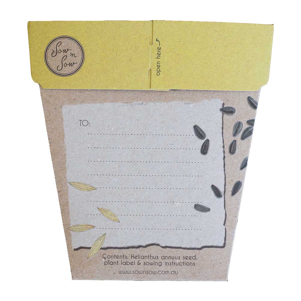 Sunflower Gift of Seeds