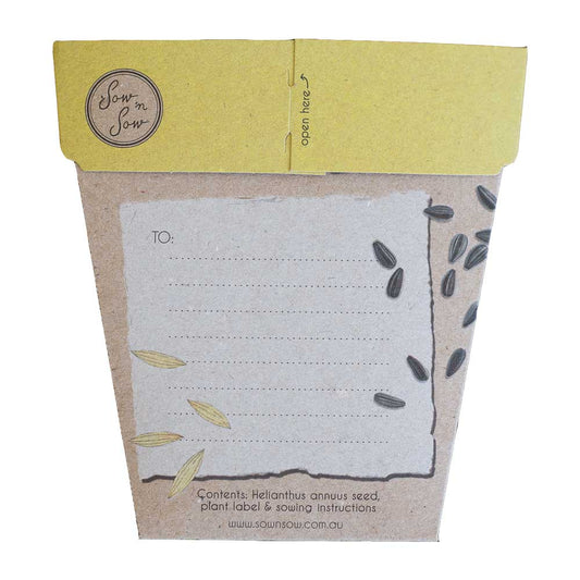 Sunflower Gift of Seeds