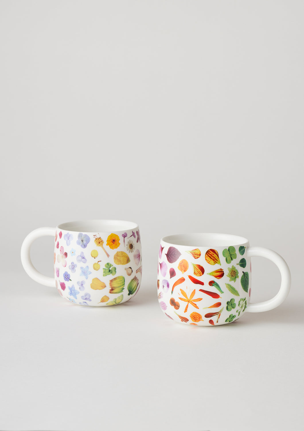 Sunny Day Mugs Set of Two | Flower Rainbow