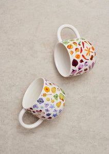 Sunny Day Mugs Set of Two | Flower Rainbow