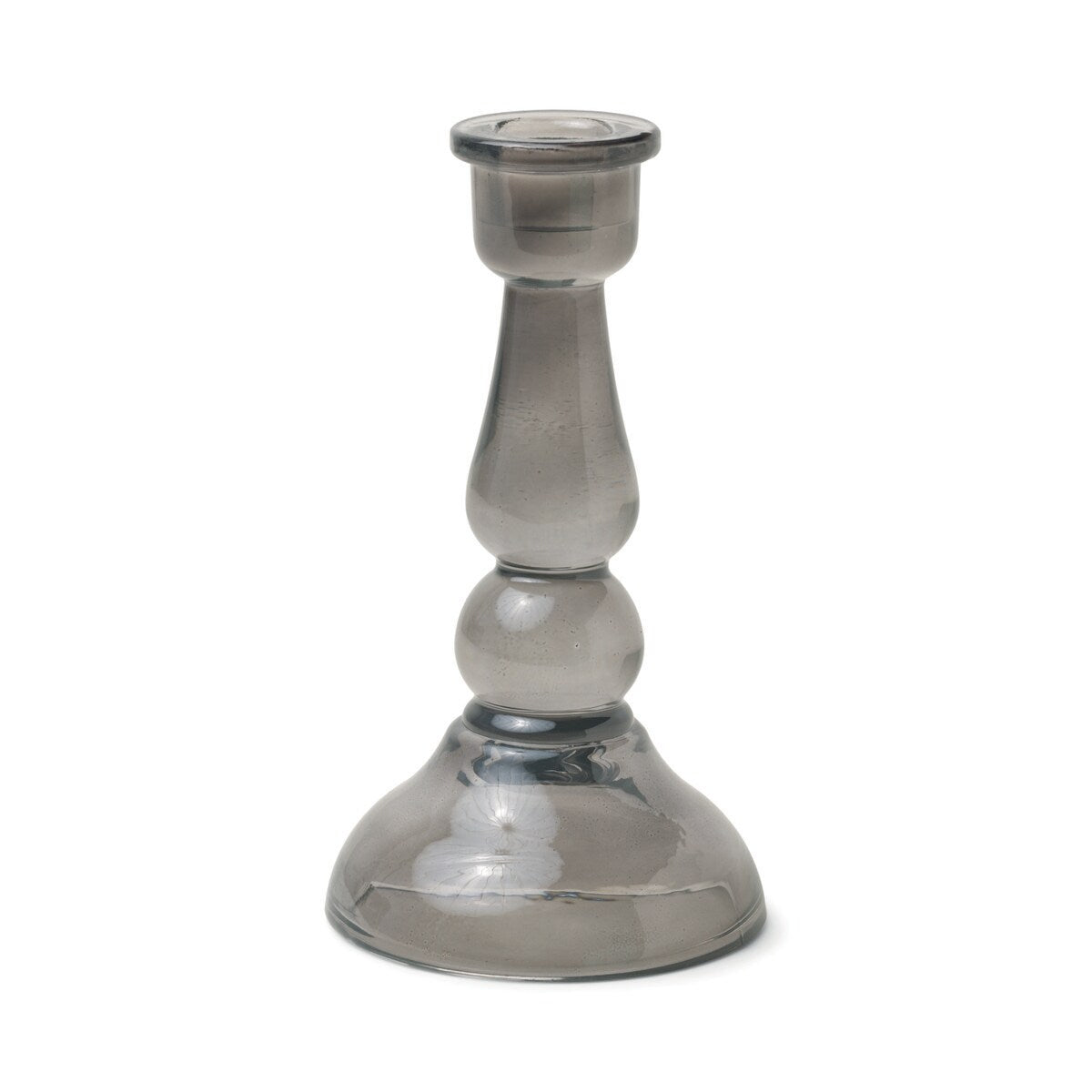 Glass Candle Holder | Black