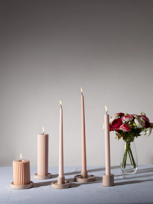 Margot Candle Holder | Dawn Blush