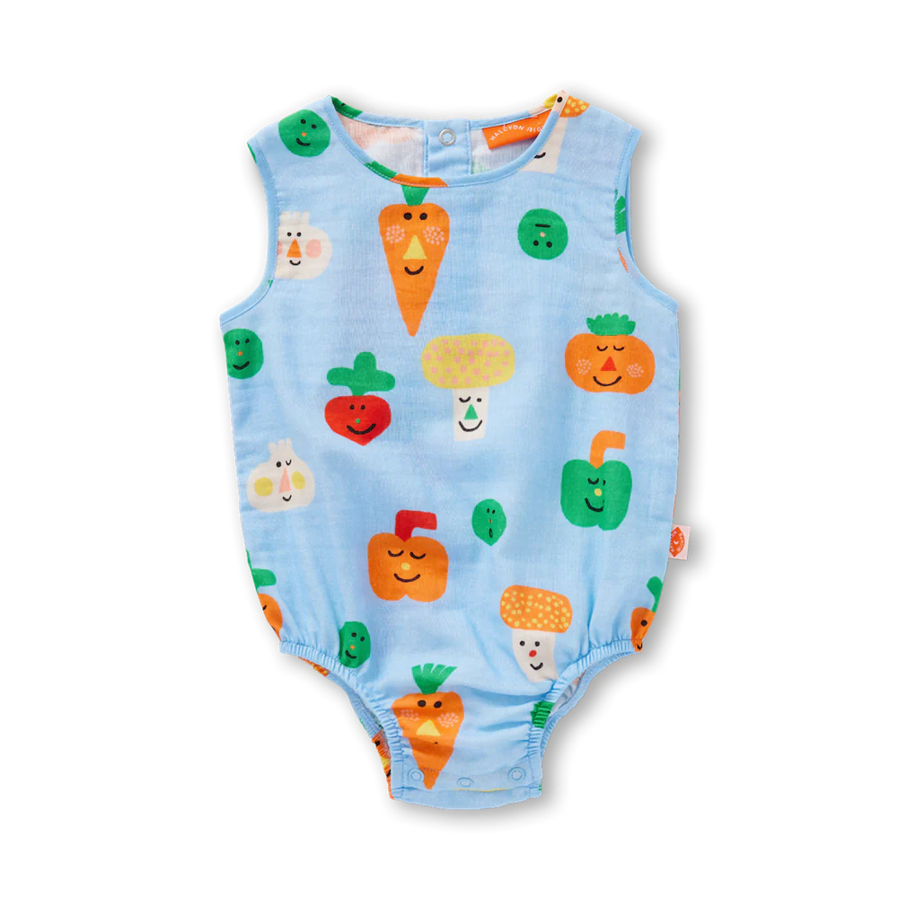 Teeny Tiny Veg | Woven Singlesuit