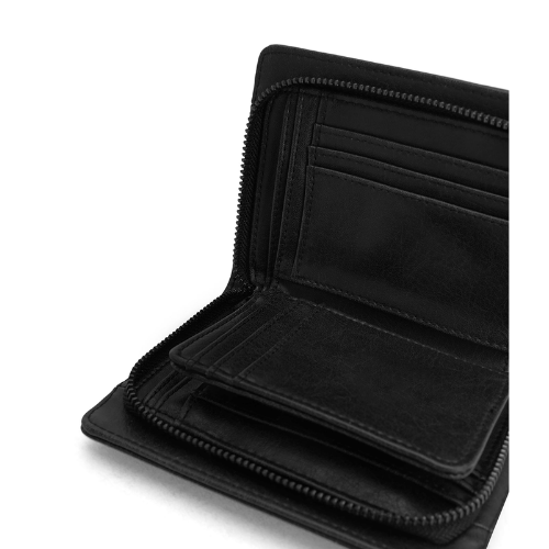 Webbersm Small Vegan Wallet | Vintage Black