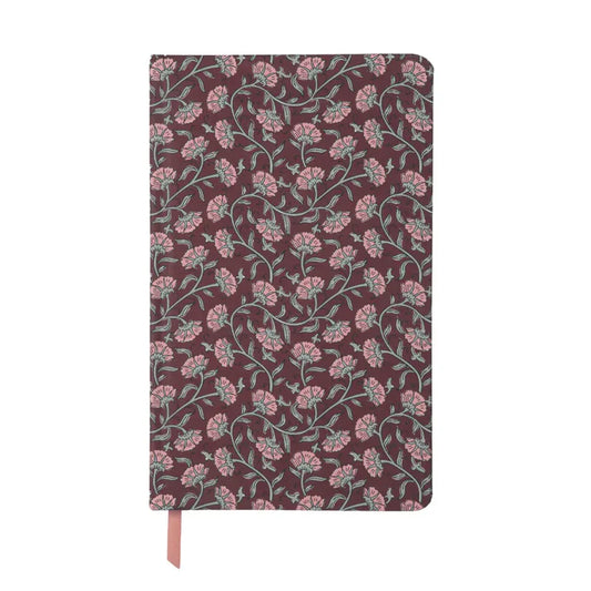 Soft Touch Journal | Burgundy Vintage Floral
