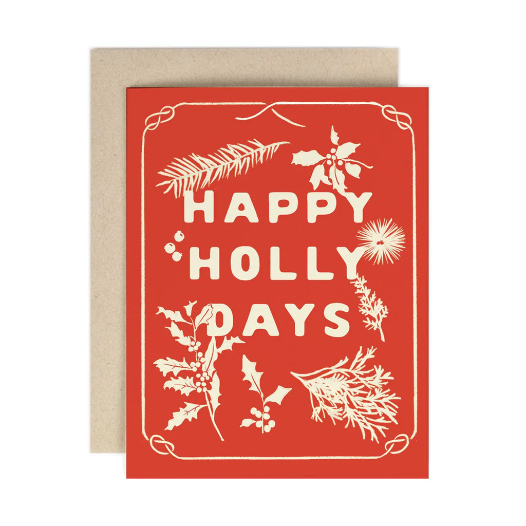 Happy Holly Days Card