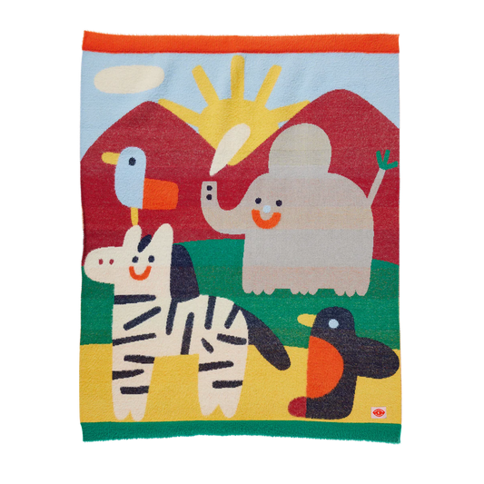 Zoo Crew | Knit Baby Blanket