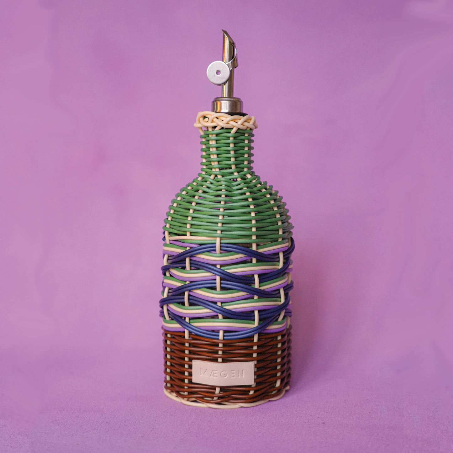 Oil Decanter | Brown & Green
