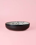 Large Ceramic Grater Bowl | Black & White